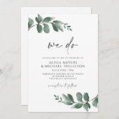 Eenvoudig groen-minimalistisch olievlek kaart (Voorkant / Achterkant)