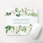 Eenvoudig groen muismat (Met muis)