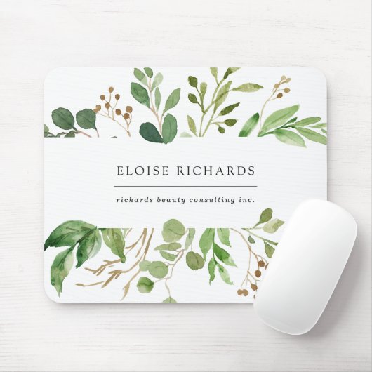 Eenvoudig groen muismat (Met muis)