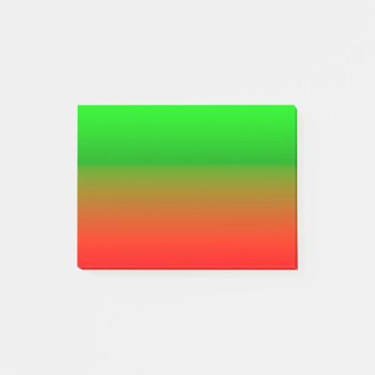 Eenvoudig groen naar rood post-it® notes (Voorkant)