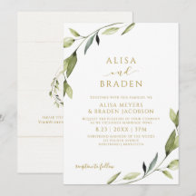 Eenvoudig groen Natuur Vines Gold Elegant