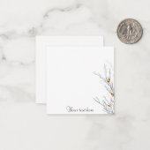 Eenvoudig groen notitiekaartje (Voorkant / Achterkant in situ)