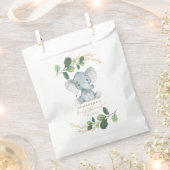 Eenvoudig groen Oerwoud olifant Baby shower Bedankzakje (Geknipt)