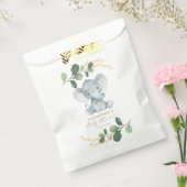 Eenvoudig groen Oerwoud olifant Baby shower Bedankzakje (Gezegeld)