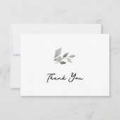 Eenvoudig groen orthodox Christelijk monument Bedankkaart (Voorkant)