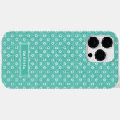 Eenvoudig groen patroon moderne meisjesstijlvolle  Case-Mate iPhone case (Achterkant (horizontaal))