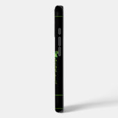 Eenvoudig groen Plant, monogramed Initiaal Case-Mate iPhone Case (Achterkant / Links)