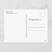 Eenvoudig groen roodje modern feestdagenkaart (Achterkant)