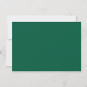 Eenvoudig groen script | Bold Hunter-Baby shower Kaart (Achterkant)