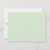 Eenvoudig Groen Script Persoonlijk Notitiekaartje (Achterkant)