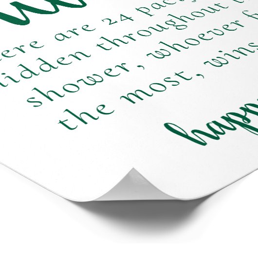 Eenvoudig groen spel | Dark Hunter Custom Hunt spe Poster (Hoek)