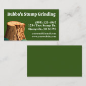 Eenvoudig Groen Stomp Slijpen Visitekaartje (Voorkant / Achterkant)