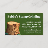 Eenvoudig Groen Stomp Slijpen Visitekaartje (Voorkant)