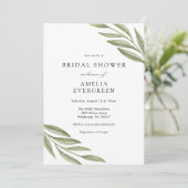 Eenvoudig groen takken Vrijgezellenfeest Kaart (Staand voorkant)