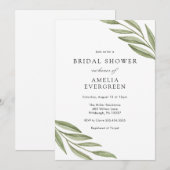 Eenvoudig groen takken Vrijgezellenfeest Kaart (Voorkant / Achterkant)