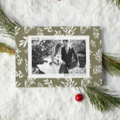 Eenvoudig groen vakantie kerst Kaart