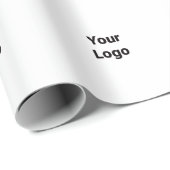 Eenvoudig groen waterverf abstract logo tekst min cadeaupapier (Rol Hoek)