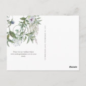 Eenvoudig groen weduwschap sparen de Datum Briefkaart (Achterkant)