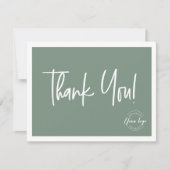 Eenvoudig groen wit bedrijf Logo Social Bedankt (Voorkant)