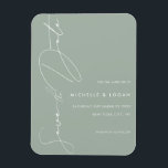 Eenvoudig Groene Moderne Manuscript Handgeschreven Magneet<br><div class="desc">Creëer uw eigen eenvoudige en moderne bruiloft bespaart de datummagneet met moderne,  handgeschreven scripttypografie en een groen kleurontwerp.</div>