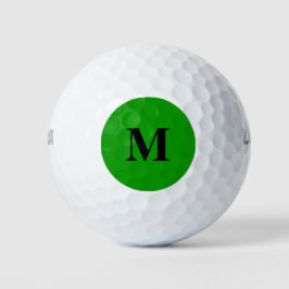 Eenvoudig groene, vaste kleur golfballen