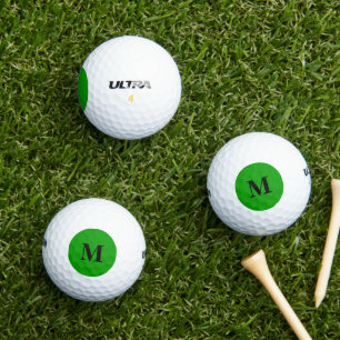 Eenvoudig groene, vaste kleur golfballen