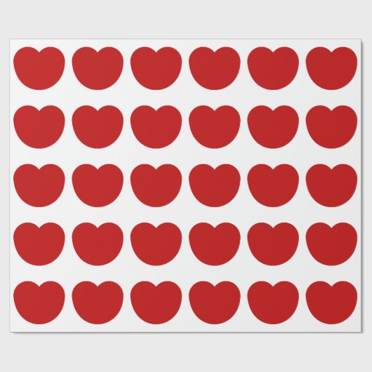 Eenvoudig Groot Rood Wart Cadeaupapier (Vlak)