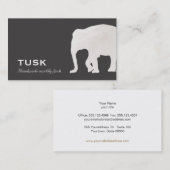 Eenvoudig groot zwart Visitekaartje (Voorkant / Achterkant)