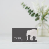 Eenvoudig groot zwart Visitekaartje (Staand voorkant)