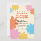 Eenvoudig Groovy Flowers Vrijgezellenfeest Kaart (Voorkant)