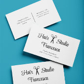 Eenvoudig haar salonschaar Visitekaartje