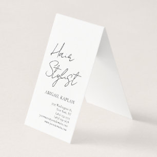 Eenvoudig Hairstylist Modern Minimalistisch Elegan Visitekaartje