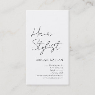 Eenvoudig Hairstylist Modern Minimalistisch Elegan Visitekaartje