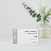 Eenvoudig Hallo Visitekaartje (Staand voorkant)