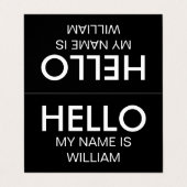 Eenvoudig Hallo Visitekaartje (Buitenkant ongevouwen)