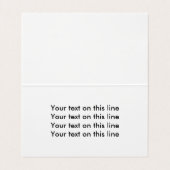 Eenvoudig Hallo Visitekaartje (Binnenkant ongevouwen)