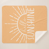 Eenvoudig Hallo zonneschijn Sherpa Deken (Voorkant (horizontaal))