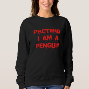 Eenvoudig Halloween Pinguïn kostuum Pretend In Een Trui