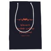 Eenvoudig Halloween Weddenschap Welkom Medium Cadeauzakje (Voorkant)