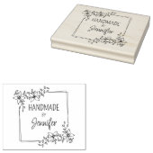Eenvoudig handgemaakt, Bloemen Business Rubberstempel (Gestempeld)