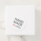 Eenvoudig handgemaakt met liefde bedankjes labels (In situ)