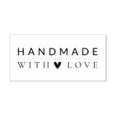 Eenvoudig Handgemaakt Met Liefde Rubberstempel (Afrduk)