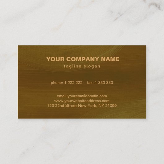 Eenvoudig handgeschilderd Lijst Visitekaartje (Achterkant)