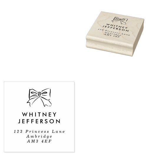 Eenvoudig handgeschreven adres rubberstempel (Gestempeld)