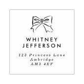 Eenvoudig handgeschreven adres rubberstempel (Afrduk)