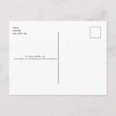 Eenvoudig handgeschreven B/W-huwelijk opslaan Datu Briefkaart (Achterkant)