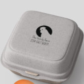  eenvoudig handgeschreven boerderijstijl Egg Rubberstempel