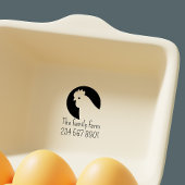  eenvoudig handgeschreven boerderijstijl Egg Rubberstempel