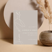 Eenvoudig handgeschreven handgeschreven script save the date