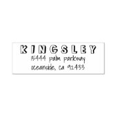 Eenvoudig, handgeschreven retouradres zelfinktende stempel (Design)